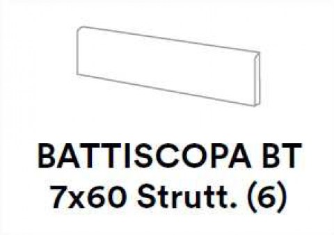 Battiscopa 7 x 60 Strutt